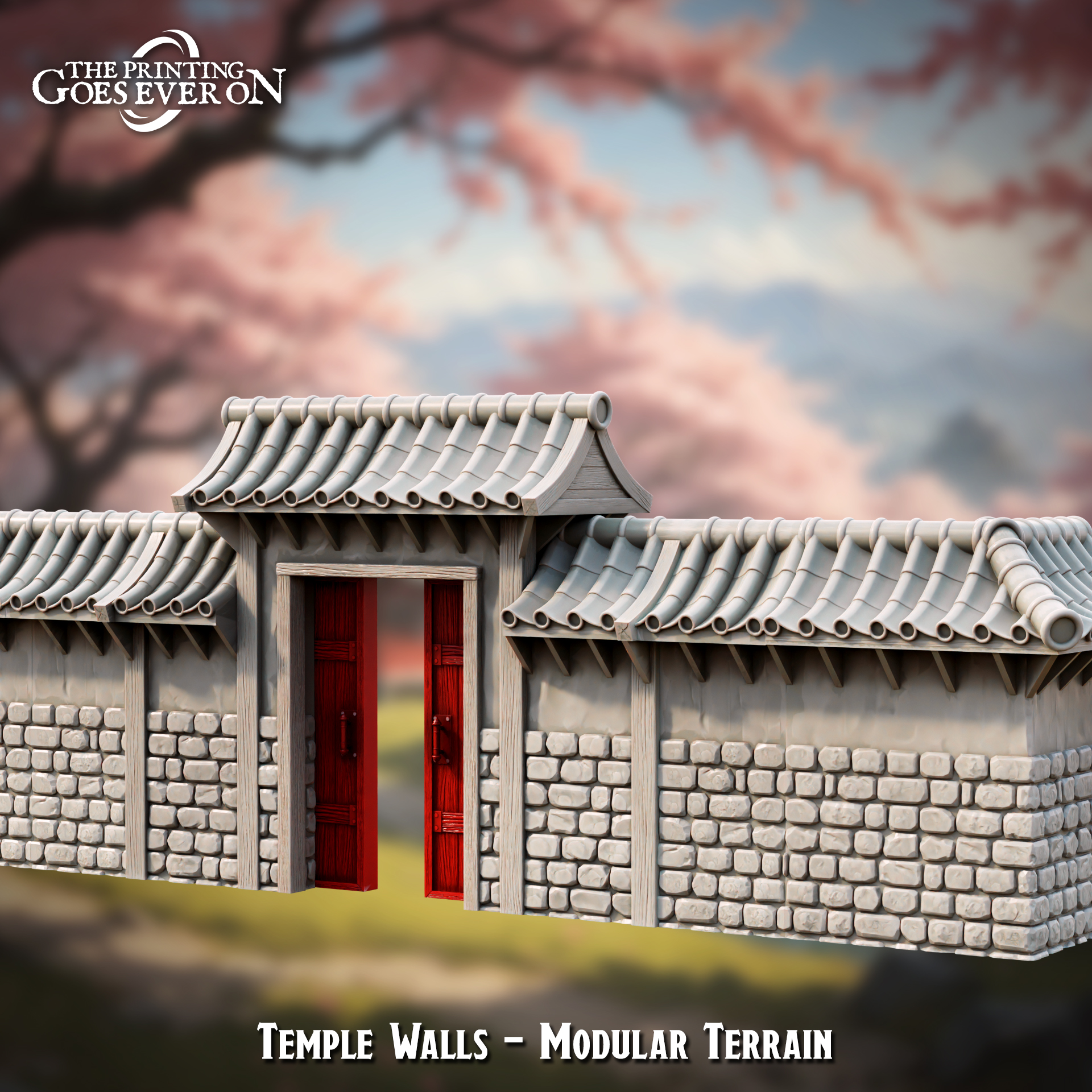 Modular Oriental Temple Walls - Presupported